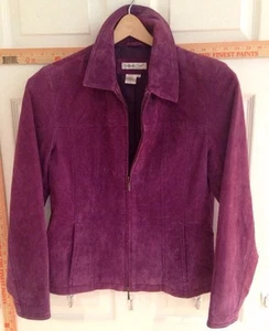 Women's Small Pink Suede Jacket - Picture 1 of 12