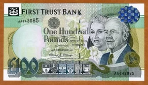 Ireland Northern, First Trust Bank, 100 pounds, 1998, P-139b, UNC Armada - Picture 1 of 2