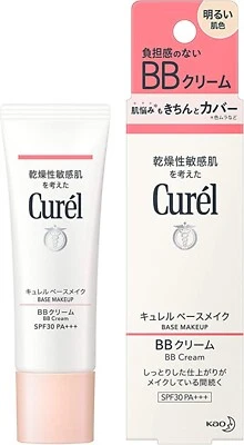 KAO Curel Base Makeup BB Cream Light Skin Tone 35g SPF30 PA+++ - Image 1 of 4