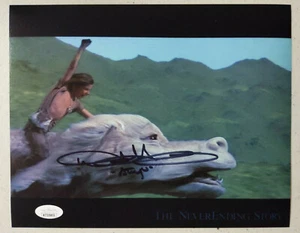 Foto firmada por Noah HATHAWAY 8x10 historia interminable Atreyu autógrafo BAS JSA A - Imagen 1 de 2