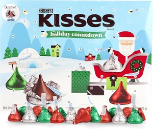 Hershey Kisses Chocolate Advent Calendar, 2024 Countdown to Christmas with 48 Pi - Picture 1 of 12