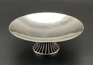 Unusual Sterling Silver Mid Century Modern Small Size Compote Wire Foot - Picture 1 of 12