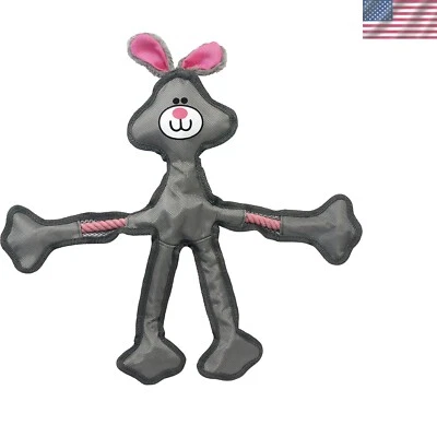 Peluche 15" Cuerdas Esqueleto Conejo con Chirrido - Perfecto para Todas las Razas de Perros Foto 1 de 4
