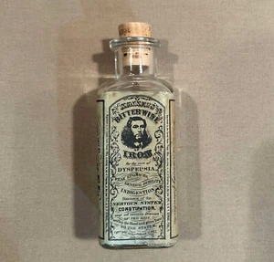 Antique Vintage Medicine Bottle Kunkel's Bitterwine Of Iron For Dyspepsia Cork - Picture 1 of 5