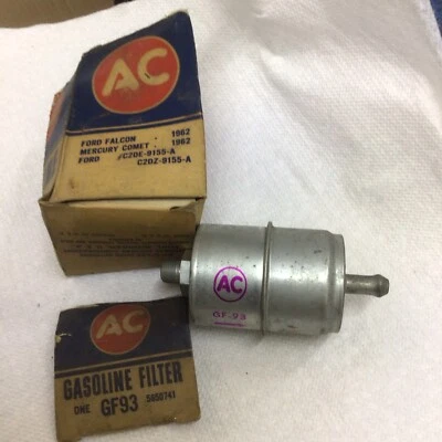 Filtro de gasolina NOS AC No. GF93 para Ford Falcon 1962 y Mercury Comet Foto 1 de 4