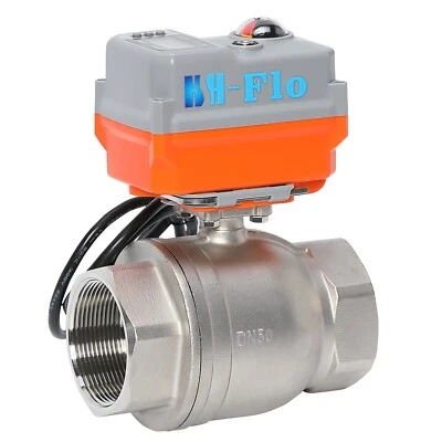 2" 4-20ma 24VADC Motorized Electrical Control Proportional Integral Valve - Image 1 of 4
