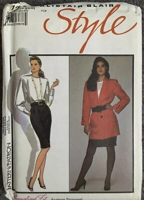 Style Sewing Pattern 1242 Ladies Lined Jacket, Skirt & Blouse - Size N 10-12-14 - Image 1 of 3