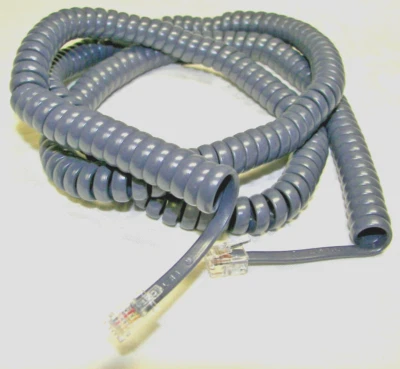 Cable auricular azul de 25 pies de largo AT&T teléfono de 4 líneas AT-T 945 974 984 sistema empresarial Foto 1 de 4