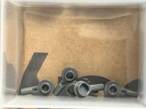 LEGO Parts - Dark Bluish Gray Bar 1L 1 x 1 Round Plate w Stud - No 32828 - QTY 5 - Picture 1 of 1