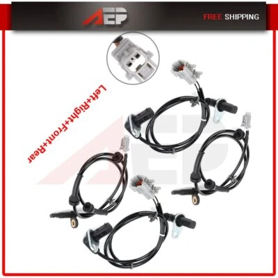 Sensor de rueda ABS delantero trasero izquierdo y derecho 4 piezas para Infiniti FX35 2003 2004-2008 Foto 1 de 4