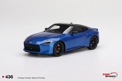 TOP SPEED 1/18 NISSAN FAIRLADY Z VERSION ST 2023 SEIRAN BLUE RHD TS0436 - Image 1 of 1