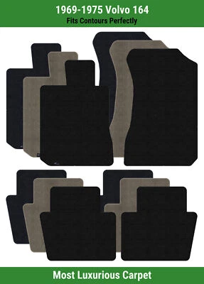 Lloyd Luxe Front & Rear Row Carpet Mats for 1969-1975 Volvo 164  - Image 1 of 4