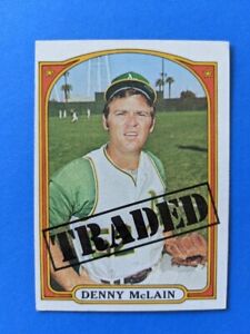 1972 Topps - Denny McLain TRADED #753 - Detroit Tigers EX HIGH NUMBER