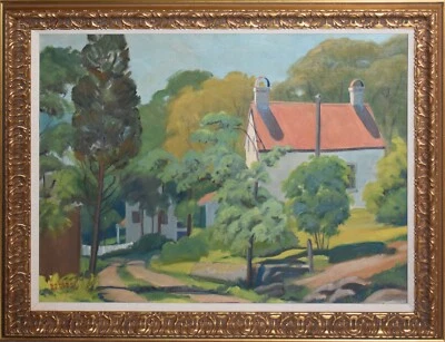 THOMAS BAYARD BEATTY JR- PA Impresionista-Original Firmado Óleo-Paisaje Suburbano Foto 1 de 4