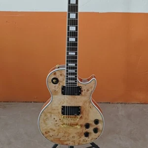 Guitarra Eléctrica Personalizada Fast Ship Tree Burl Top LP Cuerpo y Cuello Parte Dorada - Imagen 1 de 8