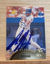 1995 Pinnacle Rico Brogna #265 Signed Baseball Card New York Mets