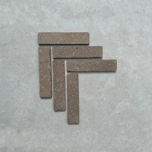 Graphite Clay Brick Slips Wall Tiles - SAMPLE - Picture 1 of 2