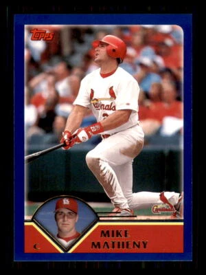 2003 Baseball Topps Mike Matheny St. Louis Cardinals #89 - Image 1 of 2