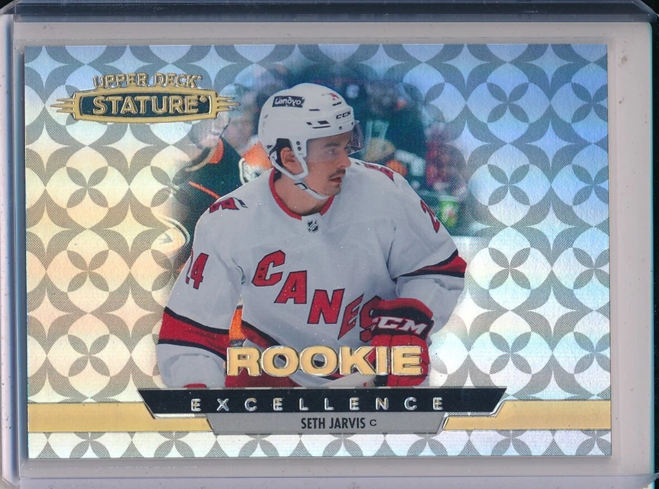 SETH JARVIS 2021-22 UPPER DECK STATURE ROOKIE EXCELLENCE RC #RE-32 -K - Image 1 of 1