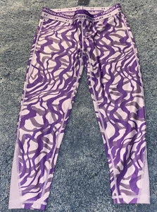 NWT Under Armour Girl’s Leggings Youth X-LARGE & Purple. Heatgear Crop 1362335 - Picture 1 of 2