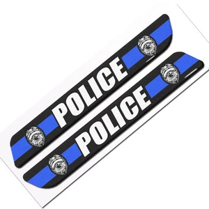 Pair of Premium Blue Line Custom Gloss Decals for Car Truck SUV Window Sticker - Picture 1 of 2