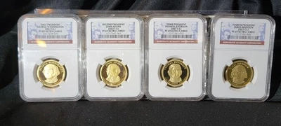 2007 S Proof PRESIDENTIAL DOLLARS   NGC PF69 4 COINS - Image 1 of 4