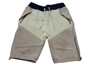 Pantalones Cortos Deportivos Vie + Richie Para Hombre 9" Talla Mediana Beige Cremallera Lateral - Imagen 1 de 12