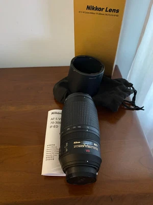 Nikon AF-S VR Zoom-Nikkor 70-300mm f/4.5-5.6G IF-ED. Used as a hobby lens. - Image 1 of 4