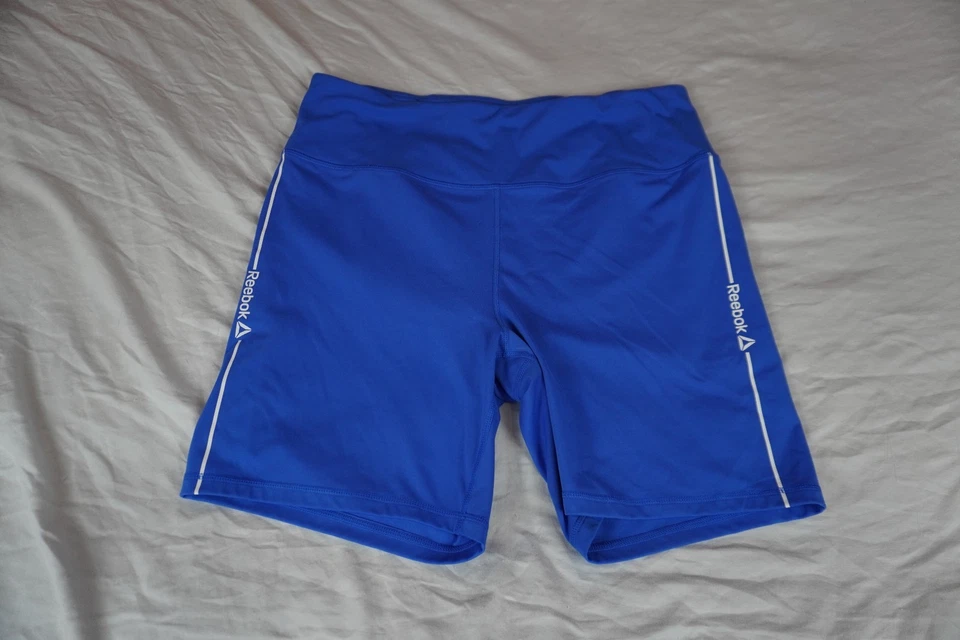 Pantalones Cortos de Motociclista Reebok XXL Azul Cintura Alta Atléticos Gimnasio Ropa Activa Foto 1 de 4
