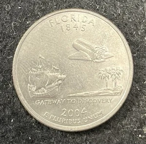 2004 D Florida State Quarter Circulated Free Shipping - Picture 1 of 2