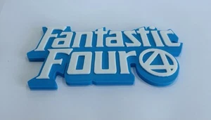 Decorative Marvel Fantastic four 4 Pop logo Wall Sign Display Funko - Picture 1 of 5