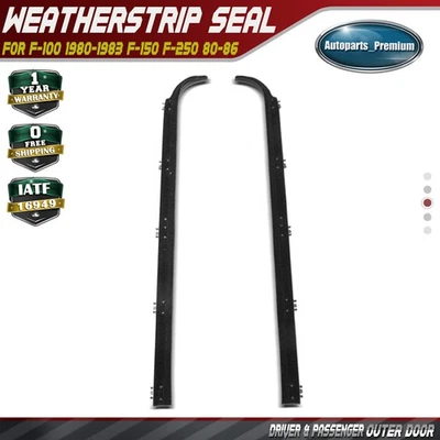 2x Restricción de cinturón de puerta exterior izquierda y derecha para Ford F-100 F-150 F-250 80-86 Foto 1 de 4