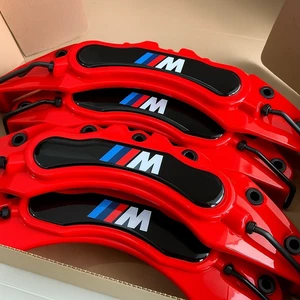 4X Red Brake Caliper Covers 4PCS For BMW 1 2 3 4 5 6 7 Series X1 X3 X5 F G NEW - Picture 1 of 11