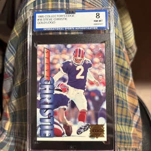 1995 Collector's Edge Gold Steve Christie #16 Graded MT-8 ISA - Picture 1 of 3
