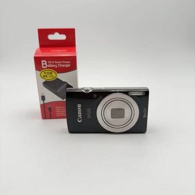 Canon IXUS 185 Schwarz - Kompakte Digitalkamera - 20 MP - Getestet - Bild 1 von 4