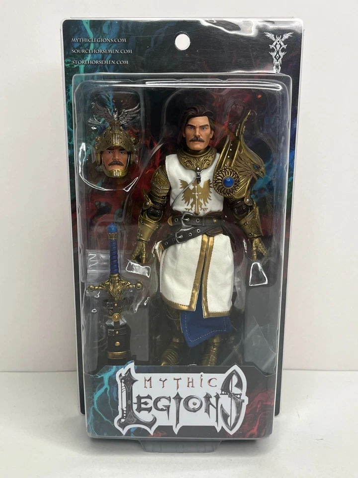 FOUR HORSEMEN MYTHIC LEGIONS SIR GIDEON HEAVENSBRAND ACTION FIGURE NEW - Image 1 of 4