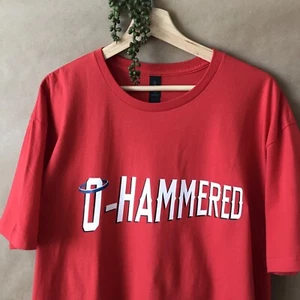 O-Hammered Baseball Shirt ~ EXTRA LARGE / XL ~Logan O’Hoppe Home Run MLB Fan Art - Picture 1 of 3