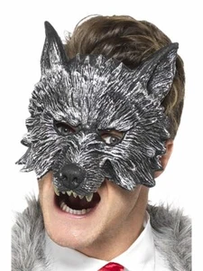 Smiffys Deluxe Big Bad Wolf Riding Hood Mask Halloween Costume Accessory 20348 - Picture 1 of 3