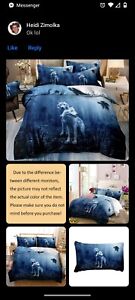 Wolf Comforter Cover Fullsize Brand New.