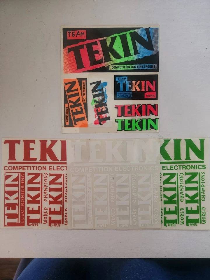 Vintage Team Tekin RC Original Sticker sheet NOS - Image 1 of 1