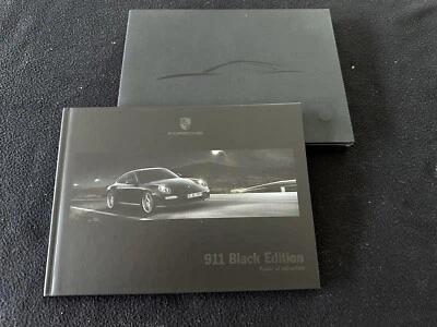 2012 2011 Porsche 911 Black Edition Brochure 997 Carrera Coupe Cabriolet Catalog - Image 1 of 4