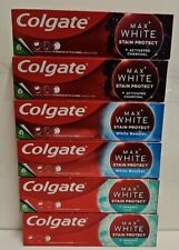 Colgate Max White Whitening stain protect Toothpaste 75ml x 4