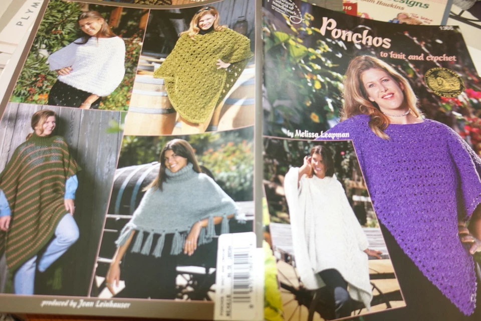 ASN KNit & Crochet Pattern Book 1306 Ponchos - Image 1 of 1