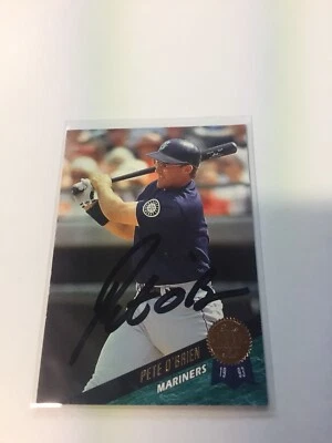 1993 Leaf #412 Pete O’Brien Auto  **08188 - Image 1 of 2