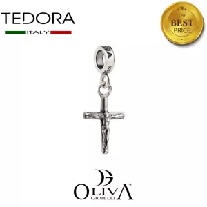 Tedora Bead in Argento 925 Crocifisso Con Cristo Pendente RP 102 - Bild 1 von 4