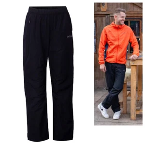 Hive Outdoor Skratta 2.5 Lagen Herren Regenhose lange wasserdichte Hose schwarz - Bild 1 von 2