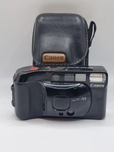 Untested Canon Sureshot Supreme Black Collectable Camera With Carrying Case - Picture 1 of 19