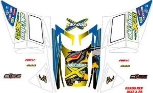 KIT DE CALCOMANÍAS DE REPRODUCCIÓN DE FÁBRICA SKI DOO SNOWMOBILE REV MXZ XRS 03-08 - Imagen 1 de 4