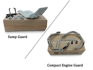 Royal Enfield Compact Engine Guard Chrome With Sumpguard For Interceptor 650 - Imagen 1 de 7