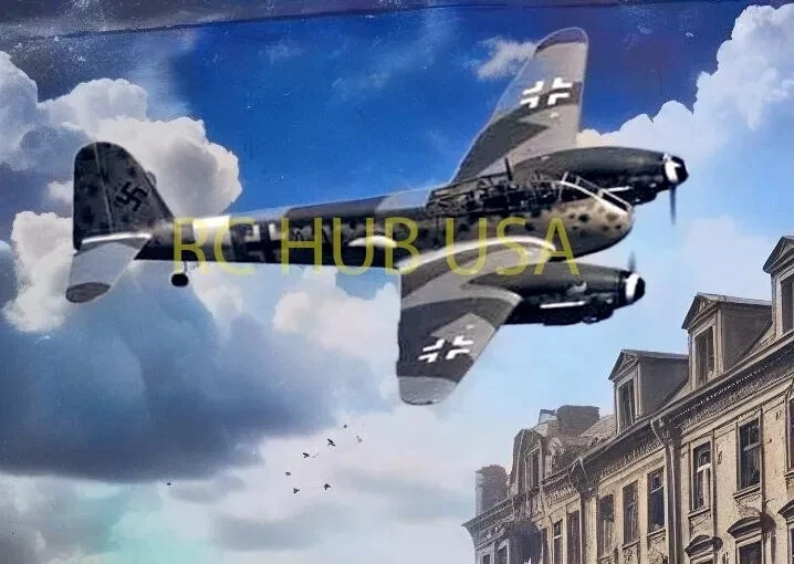 Messerschmitt Me 410 Hornisse 160" WS RC Model Airplane Plans Printed Full Size - Image 1 of 1